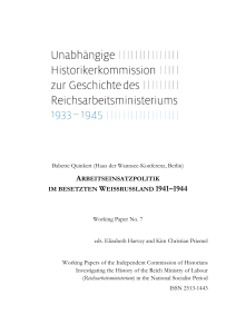 Working Paper Nr. 7 - Historikerkommission Reichsarbeitsministerium