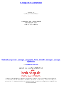 Geologisches Wörterbuch - ReadingSample - Beck-Shop