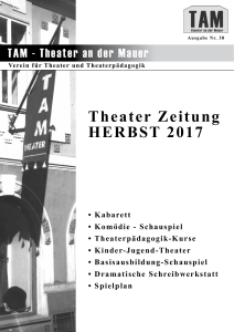 Theater Zeitung HERBST 2017 - TAM