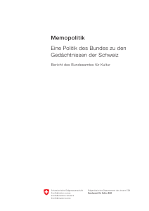 Memopolitik - Bundesamt für Kultur