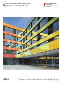 Neubau Universitäts-Kinderspital beider Basel