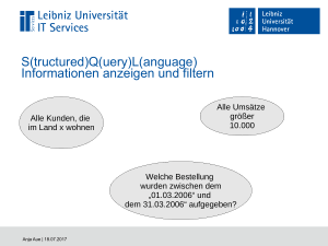 SQL - Einführung