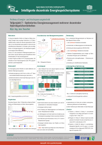 Teilprojekt 7 - Optimiertes Energiemanagement mehrerer