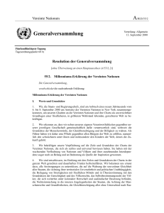 Generalversammlung - the United Nations