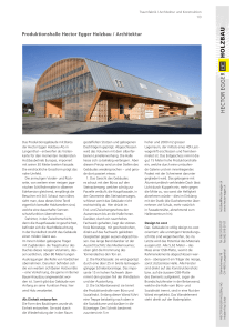 Produktionshalle Hector Egger Holzbau / Architektur
