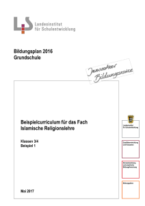 Allgemeines Vorwort zu den Beispielcurricula