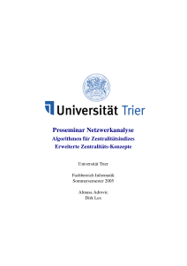 Proseminar Netzwerkanalyse