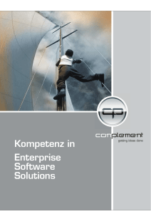 Kompetenz in Enterprise Software Solutions