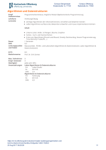 Algorithmen und Datenstrukturen