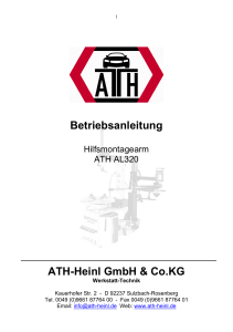 Bedienungsanleitung Hilfsmontage ATH 320