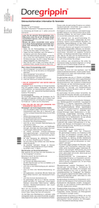 Packungsbeilage Doregrippin Filmtabletten