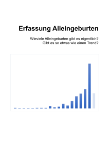 Bericht zu Erfassung Alleingeburten