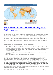 Der Charakter der Klimaänderung – 1. Teil (von 4)