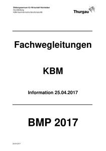 BMP 2017 - Bildungszentrum Wirtschaft Weinfelden