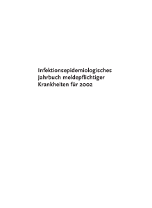 Infektionsepidemiologisches Jahrbuch meldepflichtiger