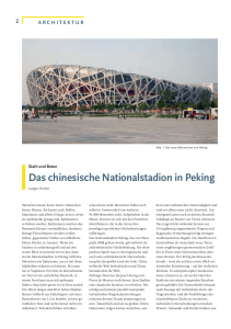 Das chinesische Nationalstadion in Peking