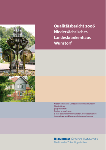 Qualitätsbericht 2006 Niedersächsisches Landeskrankenhaus