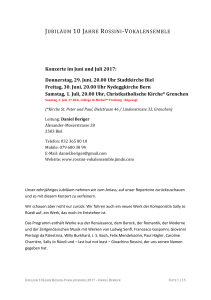 JUBIL&Auml;UM 10 JAHRE ROSSINI