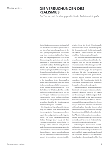 die versuchungen des realismus - Lehrstuhl f&uuml;r Theorie und