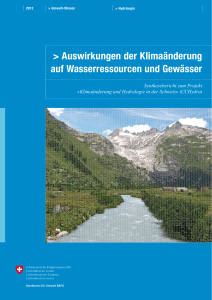 Auswirkungen der Klimaänderung auf Wasserressourcen und