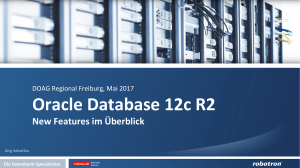 Oracle 12.2 New Features + Backup in die Cloud