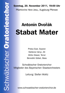 Stabat Mater - Schwäbischer Oratorienchor