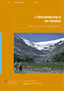 Klimaänderung in der Schweiz – Indikatoren zu Ursachen