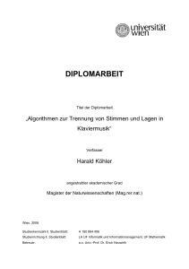 diplomarbeit - E-Theses