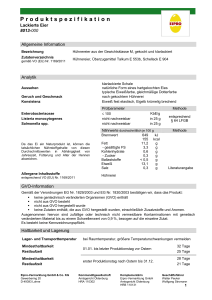 Produktspezifikation - GEKO Fruchthandels GmbH