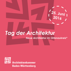 Tag der Architektur - Architektenkammer Baden