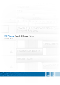 STEPbasic Produktbroschüre