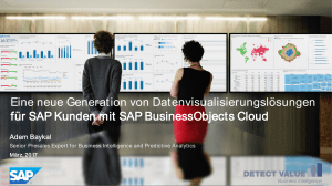Analytics for BW/4HANA