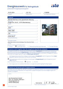 xx Energieausweis für Wohngebäude x - WBG