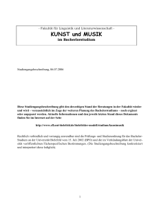 KUNST und MUSIK - Universit&auml;t Bielefeld