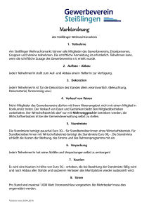 Marktordnung - Gewerbeverein Steißlingen