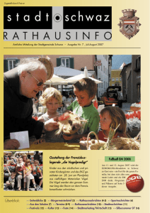 Rathausinfo Ausgabe Juli/August 2007