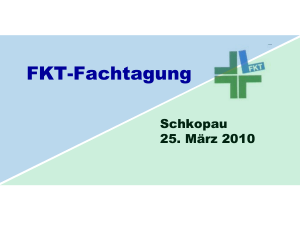 FKT-Fachtagung - Fachvereinigung Krankenhaustechnik EV