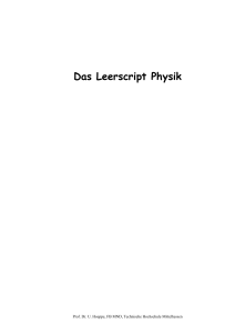 Das Leerscript Physik - Technische Hochschule Mittelhessen