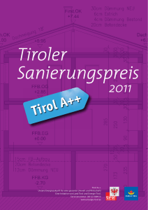 Tiroler Sanierungspreis 2011