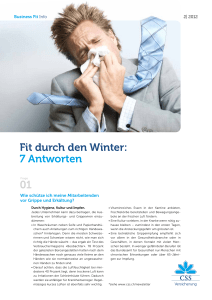 Fit durch den Winter: 7 Antworten 01