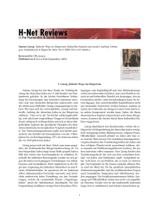 S. L&auml;ssig: J&uuml;dische Wege ins B&uuml;rgertum - H-Net