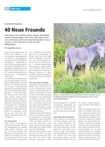 40 Neue Freunde - Fondation Franz Weber