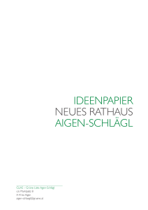 IdeenpapIer neues rathaus aIgen-schlägl - Grüne Aigen