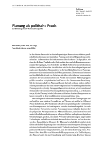 Planung als politische Praxis - sub\urban. zeitschrift für kritische