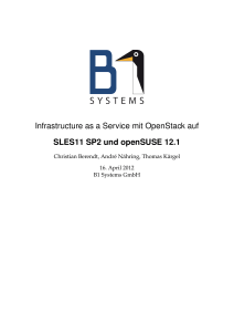 Infrastructure as a Service mit OpenStack auf SLES11 SP2 und