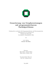 Generierung von Graphersetzungen mit