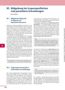 Bildgebung bei tropenspezifischen 85 und