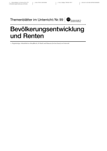 Themenblätter im Unterricht/Nr.99 - Bundeszentrale für politische