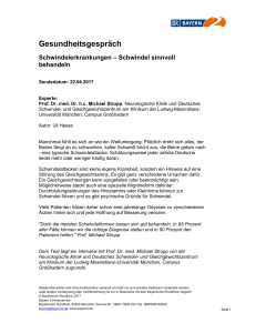Gesundheitsgespräch - Bayerischer Rundfunk
