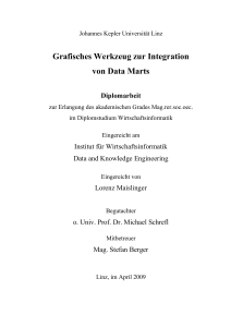 Grafisches Werkzeug zur Integration von Data Marts